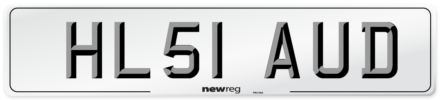 HL51 AUD Number Plate from New Reg